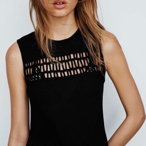 All Saints Skimmo Tank (Black)